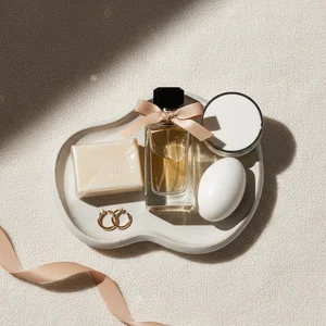 Elegant white skincare essentials