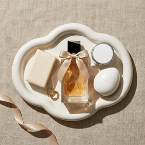 Elegant white skincare essentials