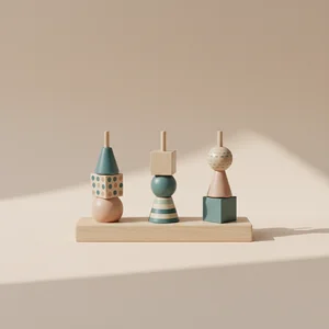 Abstract Wooden Decor Blocks