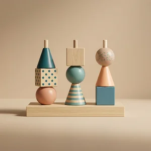 Abstract Wooden Decor Blocks
