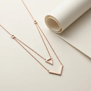 Minimalist gold necklace