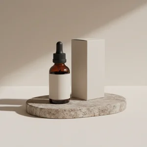 Luxury skincare dropper bottle