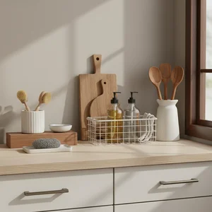 Cozy Kitchen Counter Lifestyle Scene