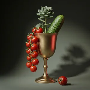 Dramatic garden harvest