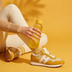 Sunny yellow active lifestyle