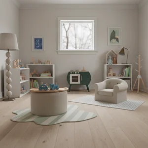 Cozy minimalist kids room
