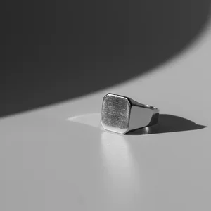 Minimalist Silver Ring Showcase