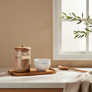 Serene home office workspace