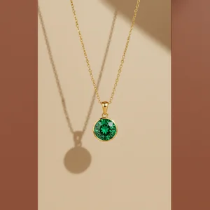 Emerald Pendant Necklace