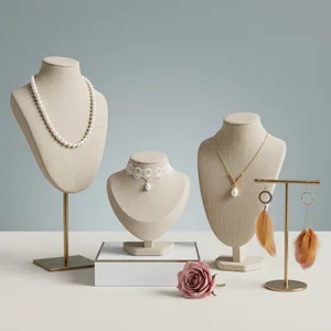 Elegant jewelry collection display