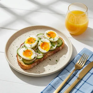 Sunny morning egg toast