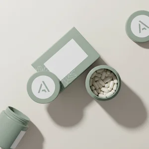 Green health supplement packaging