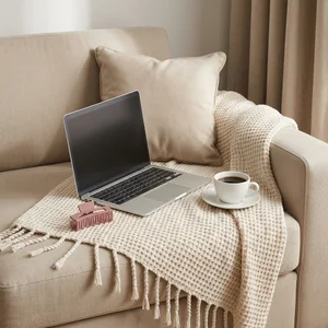 Cozy work-from-home setup
