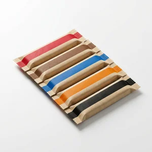 Natural paper snack bar lineup
