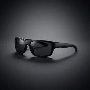 Sleek matte black sunglasses