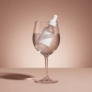 Elegant drink/diffuser glass