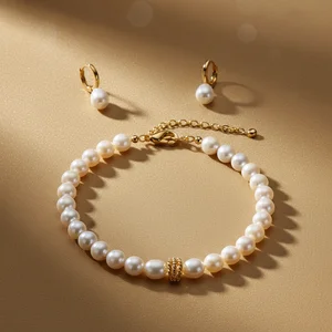 Elegant Pearl Jewelry Set