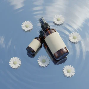 Bohemian earring on palm frond