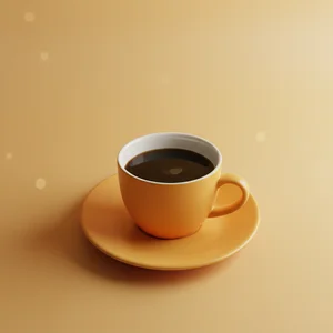 Vibrant Yellow Coffee Cup