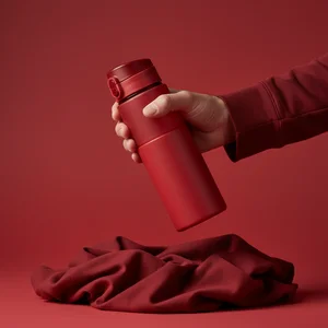 Bold Red Bottle Statement