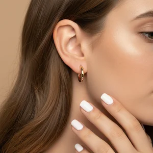 Elegant Golden Hoop Earring