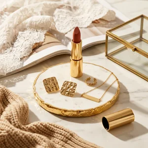 Elegant perfume and accessories