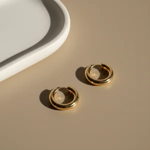 Elegant gold hoops