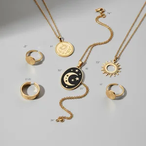 Dainty gold necklaces collection