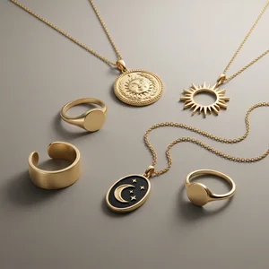 Dainty gold necklaces collection