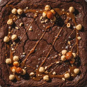 Decadent caramel nut dessert