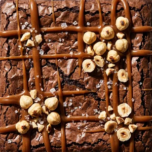 Decadent caramel nut dessert