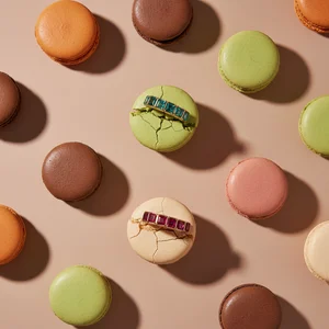 Colorful French Macarons