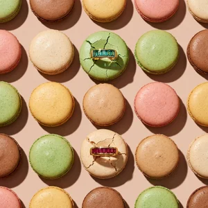 Colorful French Macarons