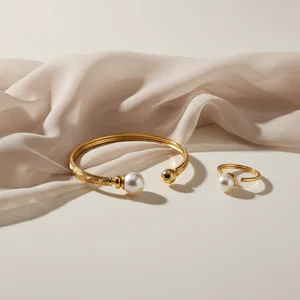 Understated gold accessories