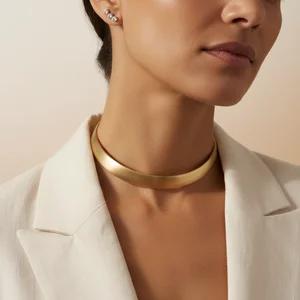 Chic Gold Choker Necklace