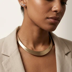 Chic Gold Choker Necklace