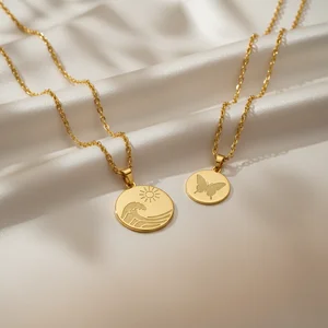 Elegant Gold Nature Pendants