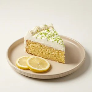 Delightful lemon cake slice
