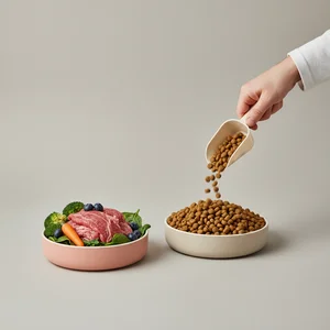 Premium Pet Food Serving