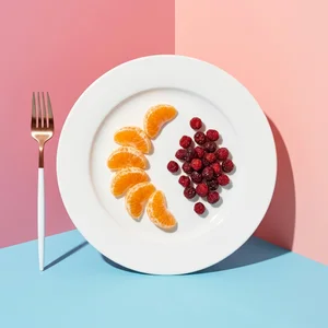 Colorful fruit and berries