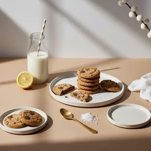 Fresh milk and cookies