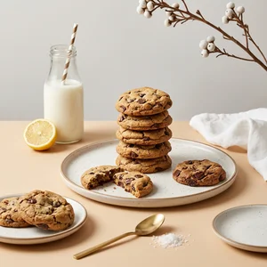 Fresh milk and cookies