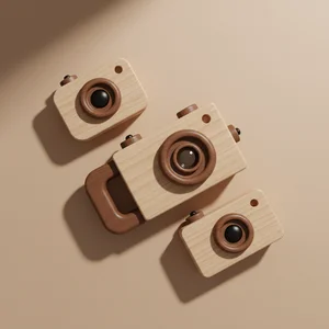 Charming vintage wooden cameras