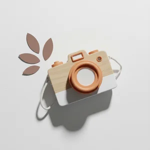 Retro Kids' Wooden 4K Camera