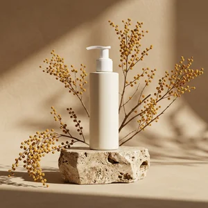 Natural Skincare on Earthy Stone