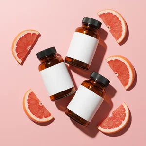 Citrus-infused skincare display