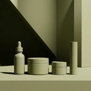 Fresh green skincare products
