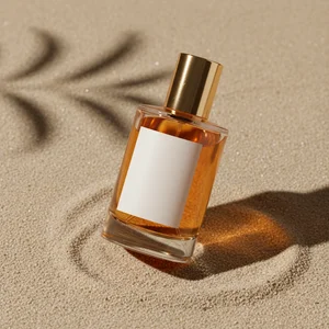 Elegant Perfume with Shadow Play