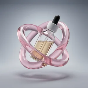 Aesthetic skincare dropper bottle
