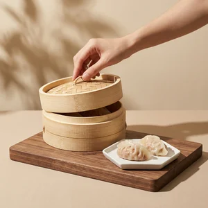 Warm dim sum scene